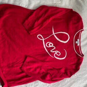 Kim Rogers "Love" 3/4 Sleeve Sweater